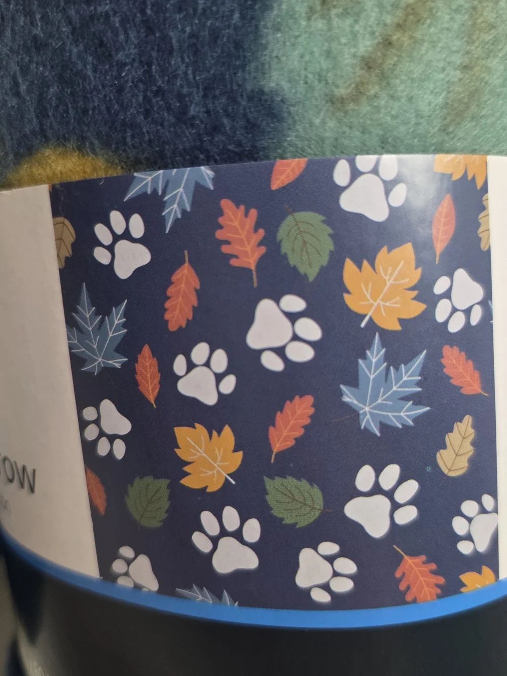 Mainstays Fall Fleece Throw, Paw Prints & Leaf Print Design, 2 Blankets